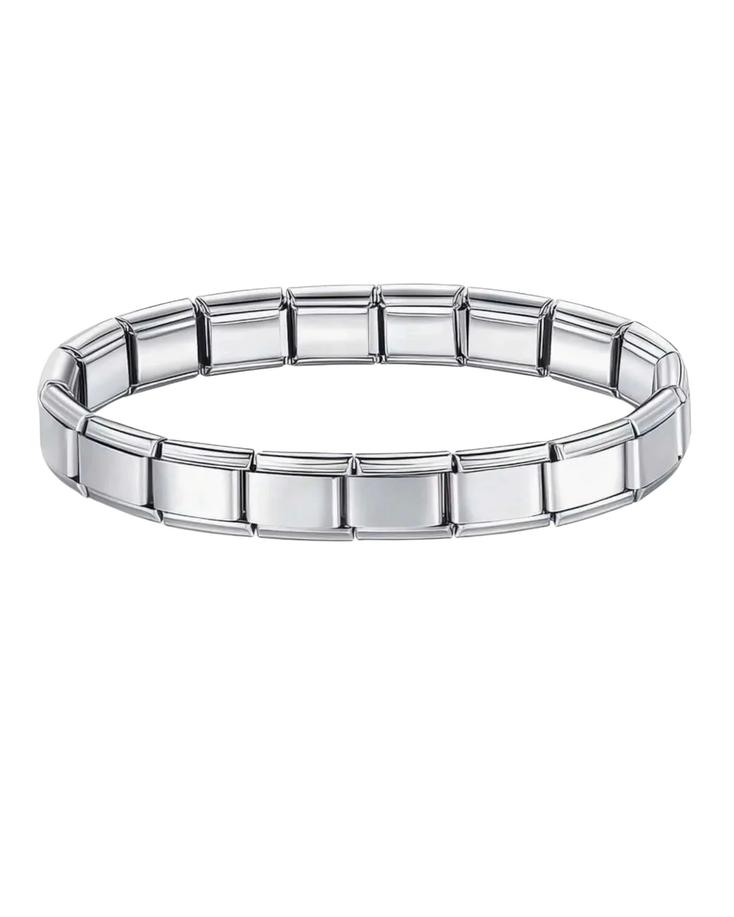 Pulsera italiana plateada