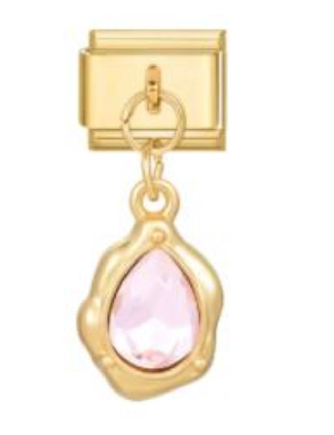 Piedra rosa colgante