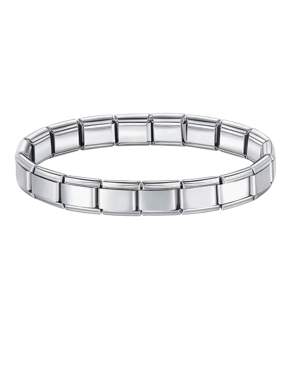 Pulsera italiana plateada