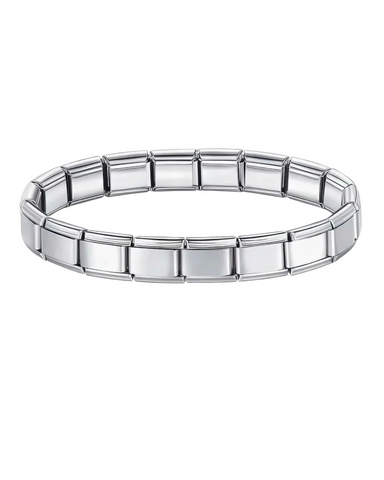 Pulsera italiana plateada