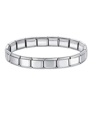 Pulsera italiana plateada