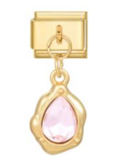 Piedra rosa colgante