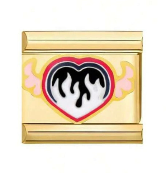 Corazón llamas