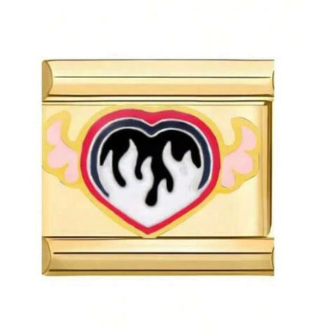 Corazón llamas