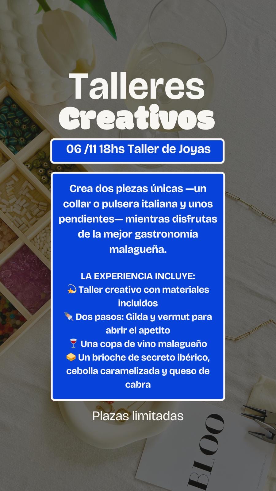 Taller: CHARMS BAR & WINE - Málaga - 6 noviembre